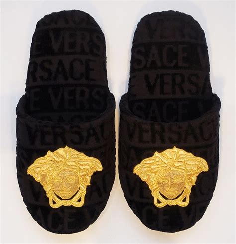 versace bathroom slippers